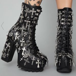 ***RESERVED*** Dollskill, idol worship charm boots